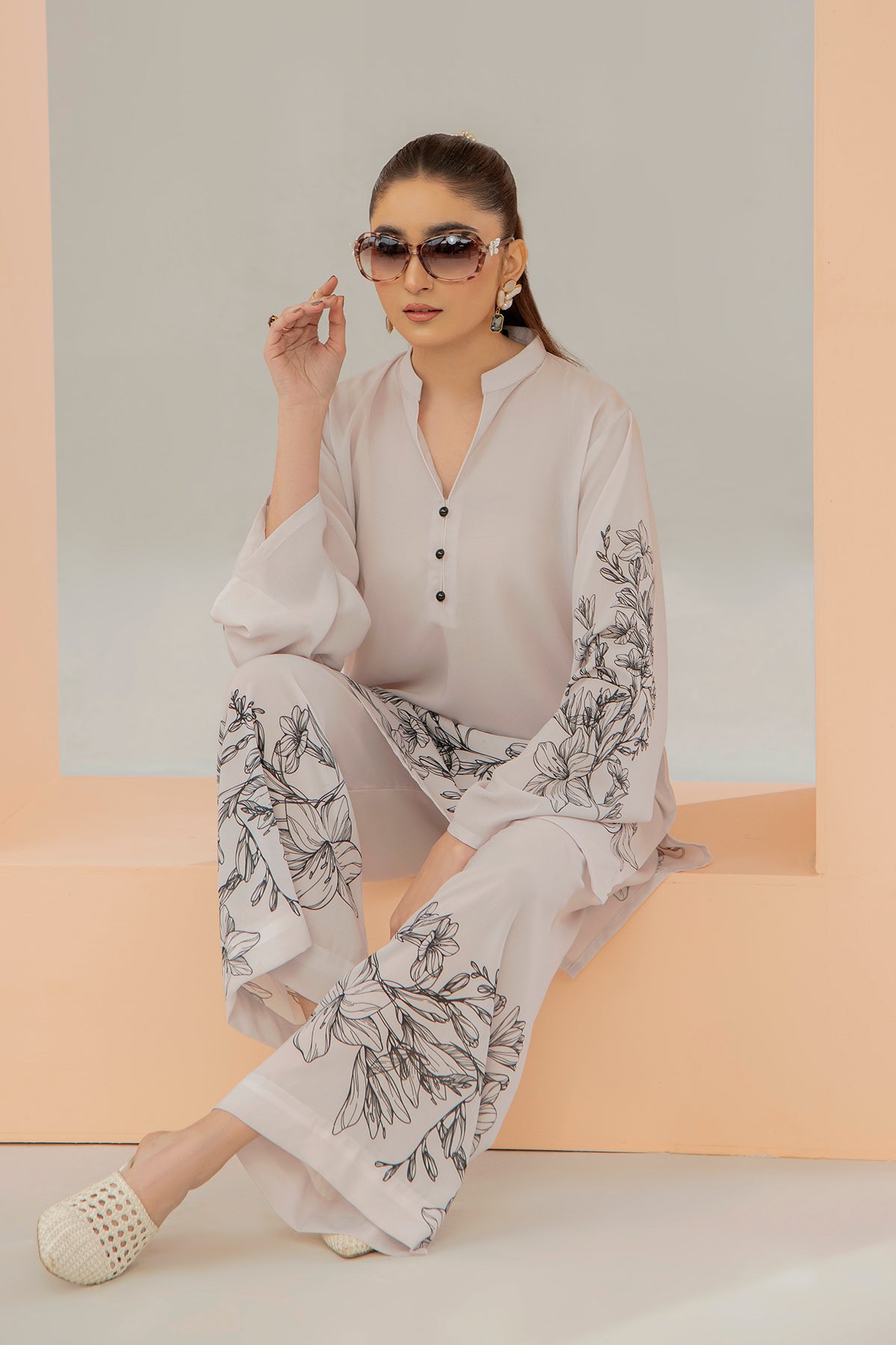 Georgette Printed Co-Ord set - Image 2