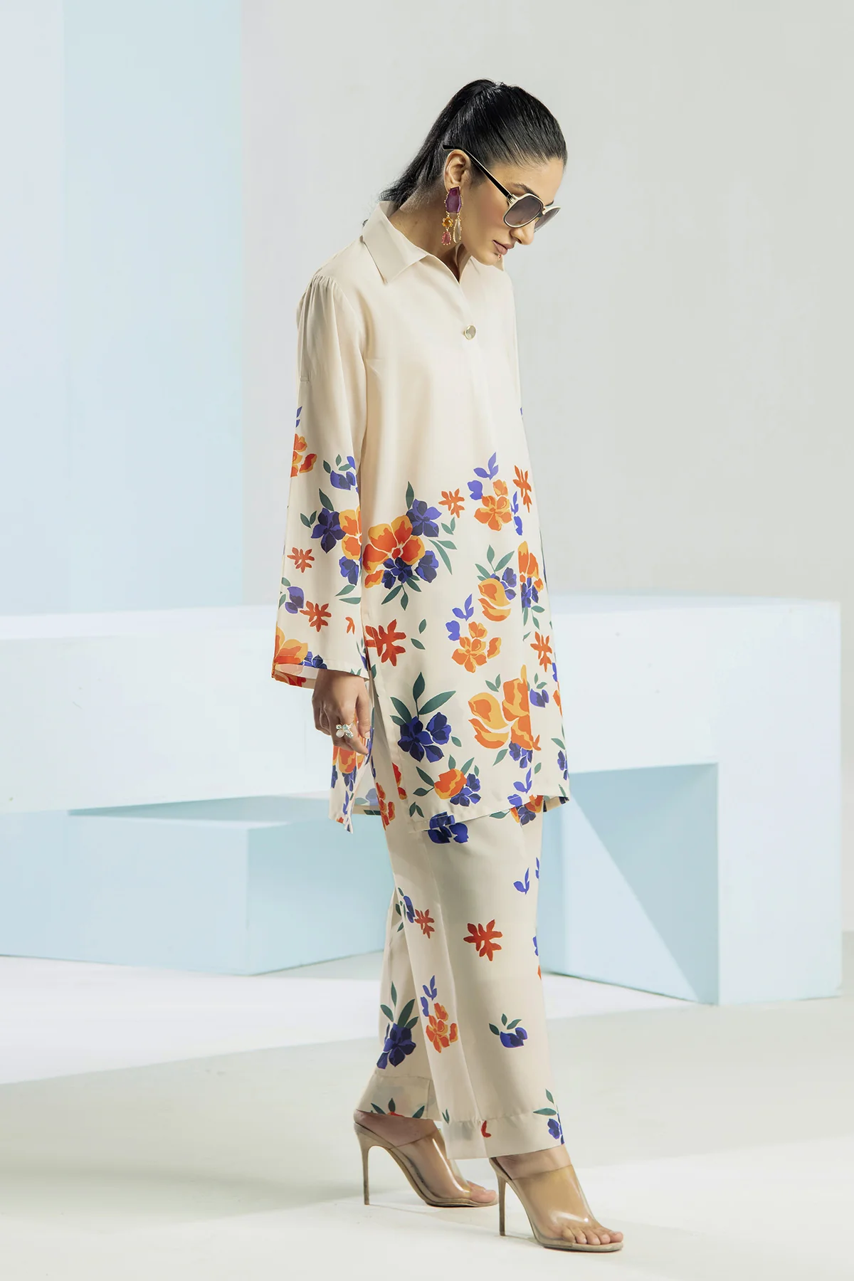 Georgette Printed Co-Ord Set - Image 2